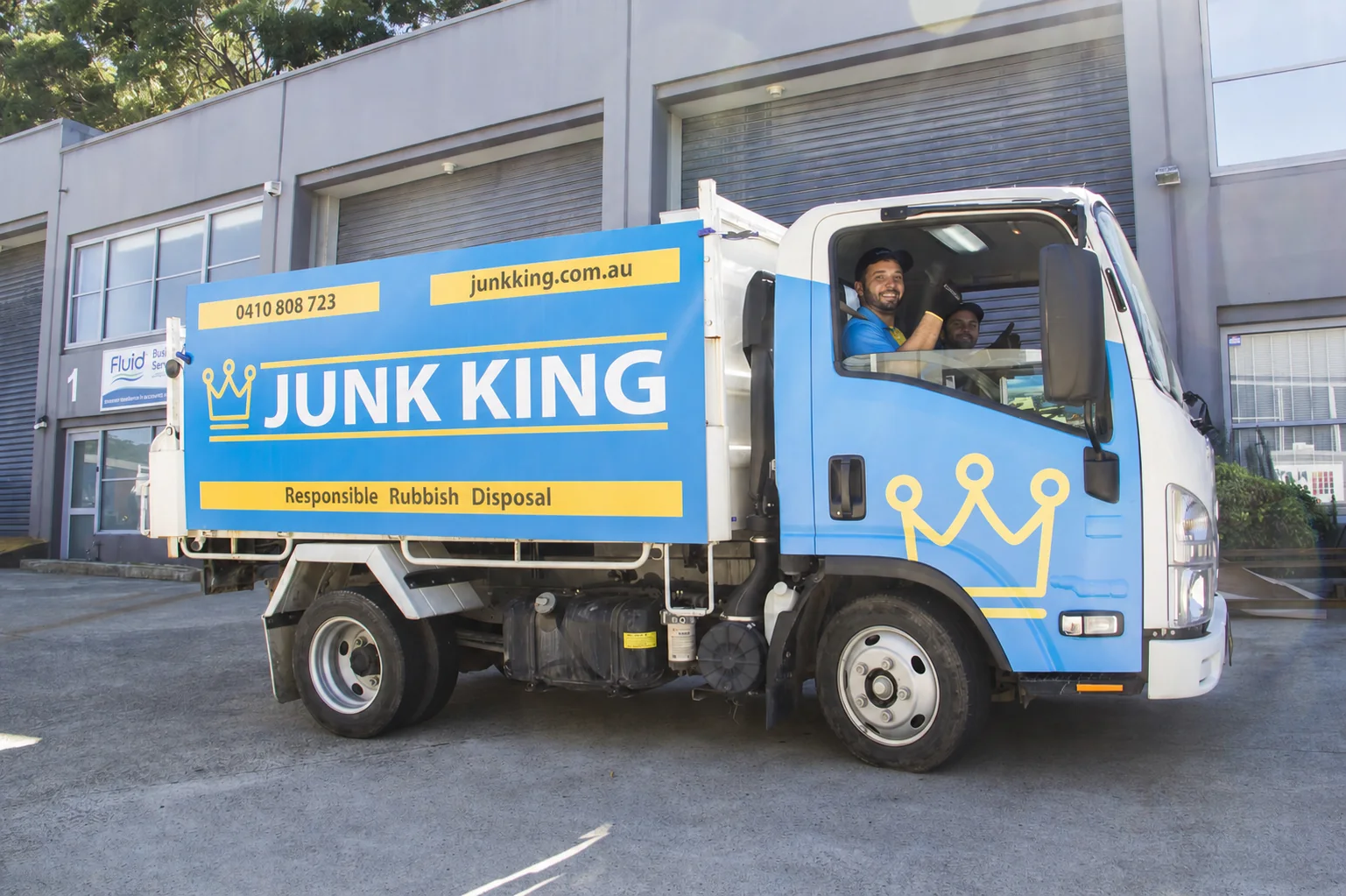Junk King Sydney driver with the branded rubbish removal truck