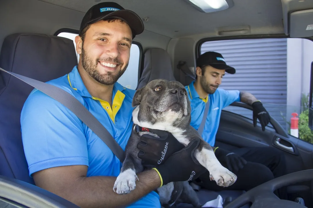Friendly Junk King Sydney rubbish removal crew in uniform
