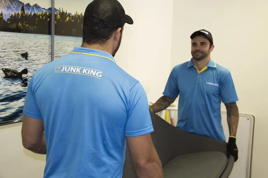 Junk King crew removing office furniture