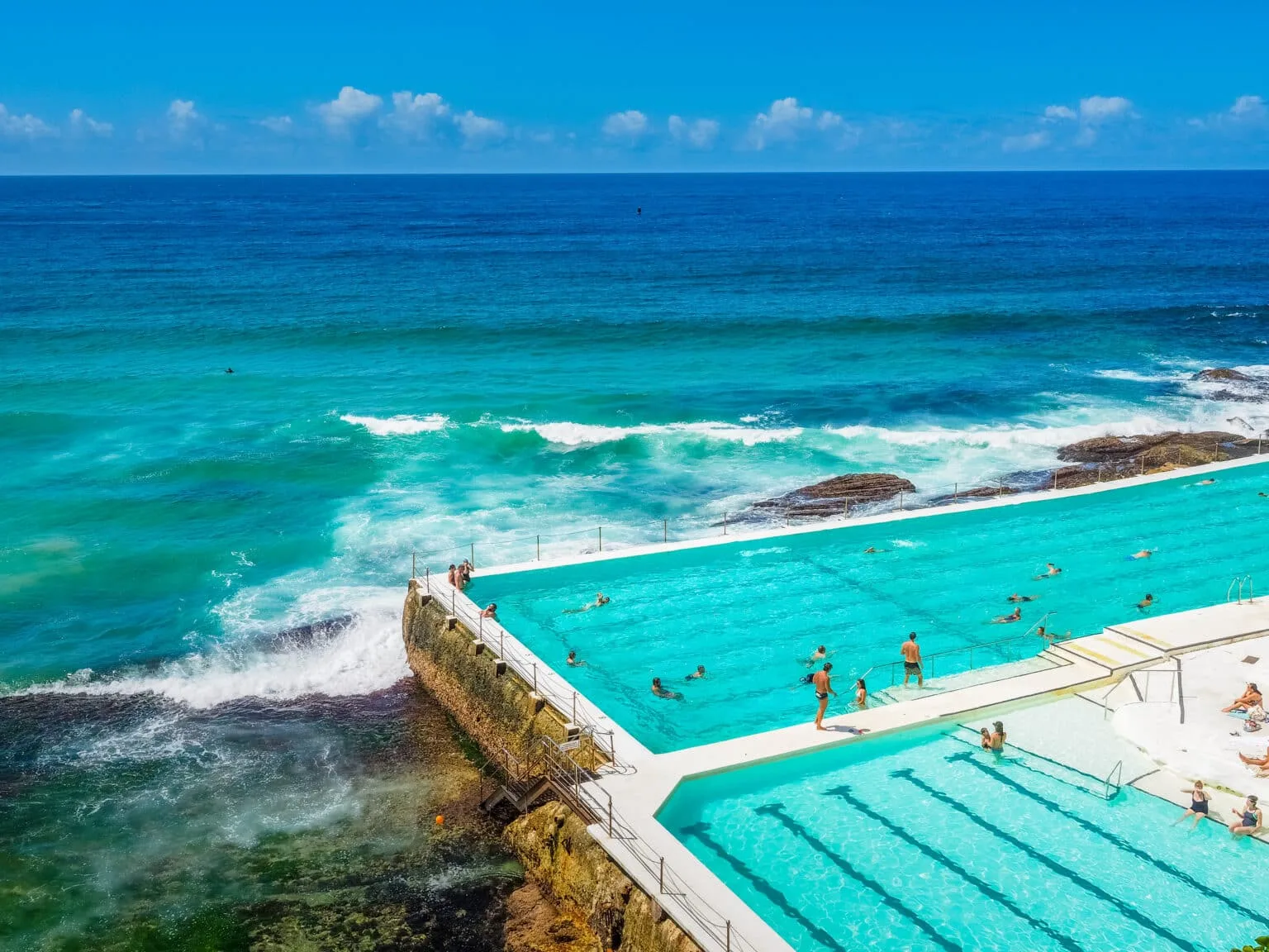 Bondi Icebergs ocean pool and coastline